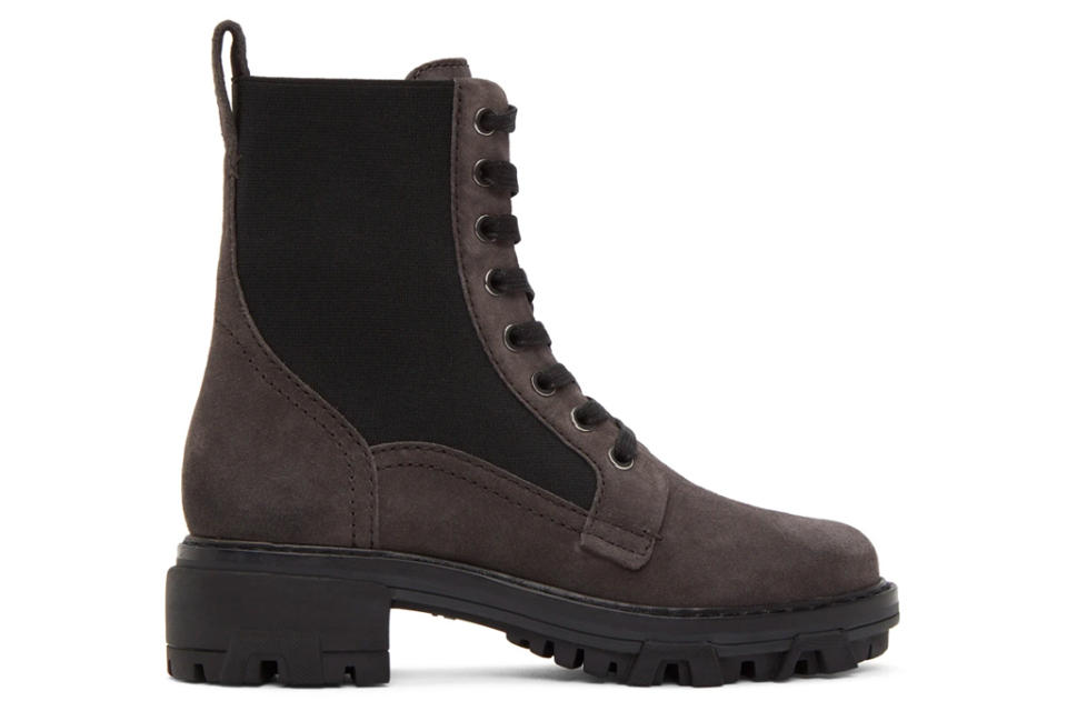 combat boots, brown suede, rag & bone