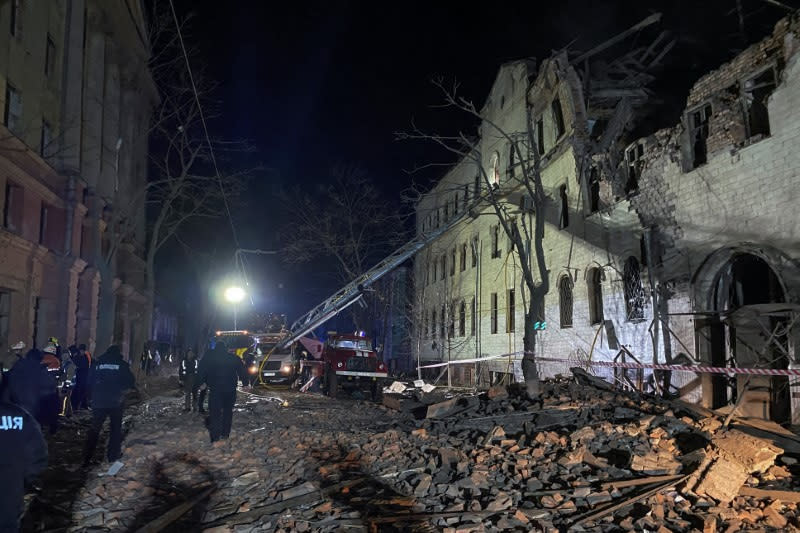 Aftermath of a Russian missile attack in Kharkiv