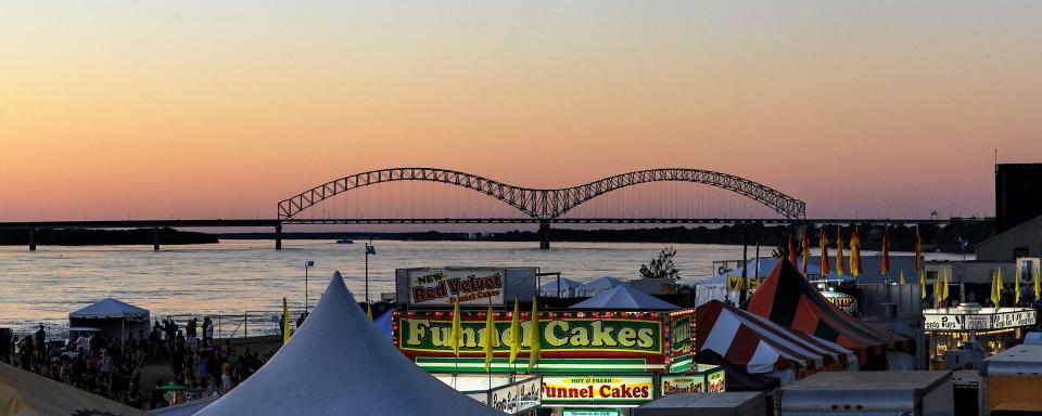 Concessions at Memphis in May Beale Street Music Festival. Over 20 stands will serving food and drinks at the 2023 festival.