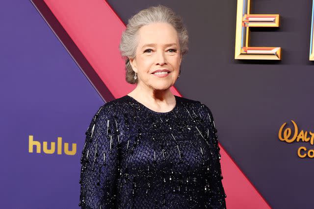 <p>Amy Sussman/Getty</p> Kathy Bates attends the 76th Primetime Emmy Awards