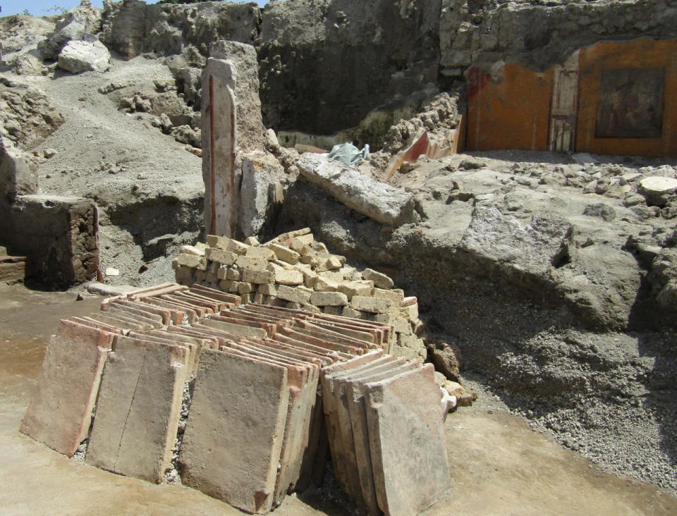 A view of the rooms of an ancient domus during archaeological excavations in the ancient archeological site of Pompeii, Italy. / Credit: Parco Archeologico di Pompei/Handout via REUTERS