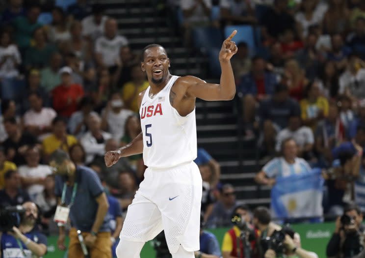 Kevin Durant had 27 points, seven rebounds and six assists Wednesday. (AP)