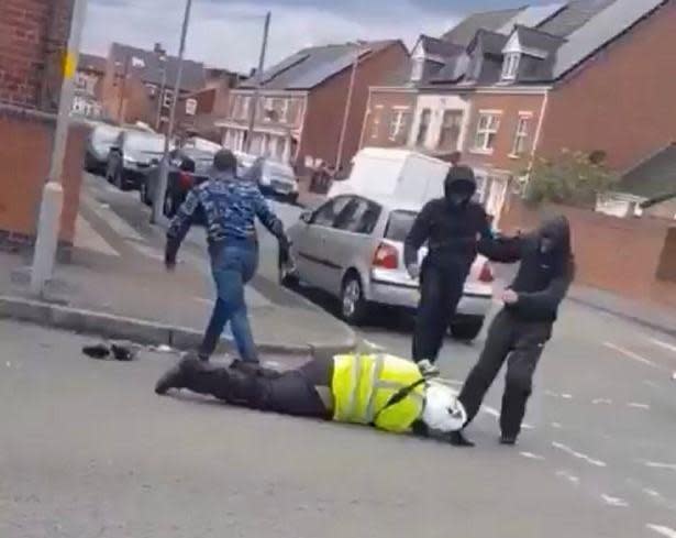 Traffic warden repeatedly kicked in head and stamped on in brutal daylight attack
