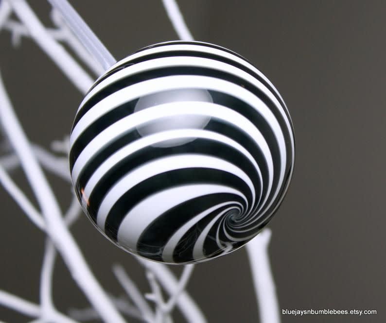 Swirl Blown Glass Ornament