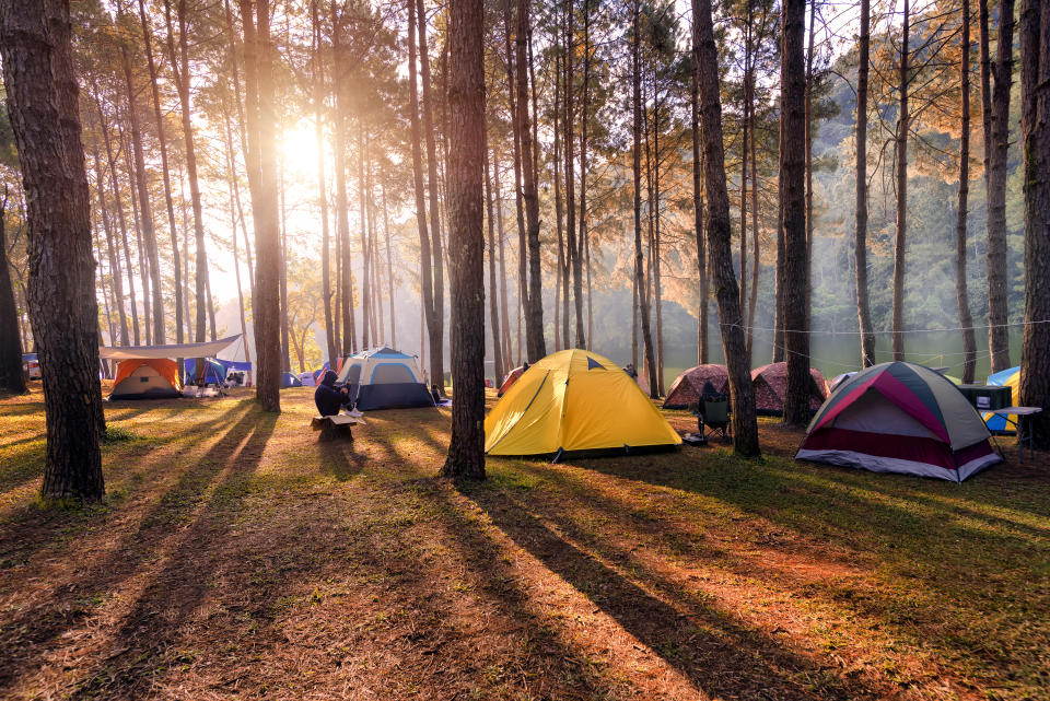 Especially handy for countryside weddings, it could be even cheaper to camp rather than staying at a hotel. Photo: Getty