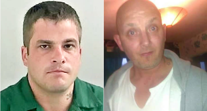 Nathan Calder (L) stabbed Paul Lundy to death after he allegedly exposed himself (Picture: SWSN/Facebook)