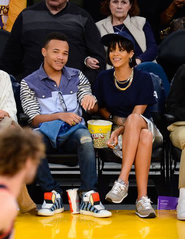 <p>Noel Vasquez/Getty</p> Rajad Fenty and Rihanna in 2013