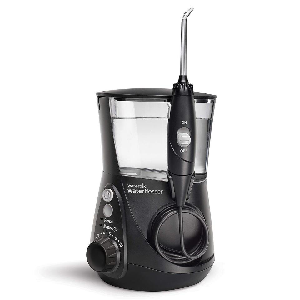 Waterpik’s ADA-approved Aquarius flosser uses pressurized water, 360-degree tip rotation and pulse modulation to clean hard-to-reach areas like between the teeth and along the gum line –– places that you might easily miss with your regular floss. In fact, according to the brand, the flosser’s enhanced pressure technology can remove up to 99.9% of plaque and is 50% more effective than string floss. The Aquarius is probably most loved, however, for its custom cleaning abilities — the 10 customizable settings include a massage mode for gum stimulation. The slim reservoir holds 22 ounces of water, which is enough to complete an entire cycle of flossing without the need to refill, and can easily be thrown in the top rack of the dishwasher for cleaning. It’s on sale on Cyber Monday for a limited time.$44.99 at Amazon (originally $99.99)