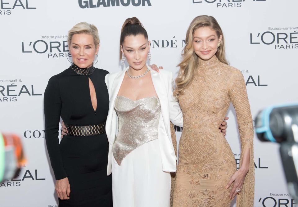 Yolanda Hadid et ses deux filles Gigi et Bella