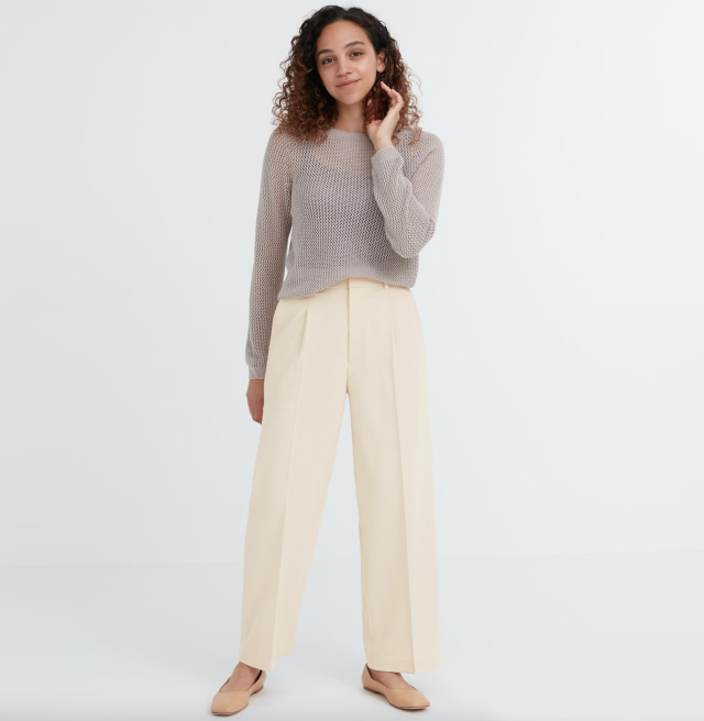 Styling our viral Wide-Fit Pleated Pants, fashion, UNIQLO, clothing,  trousers