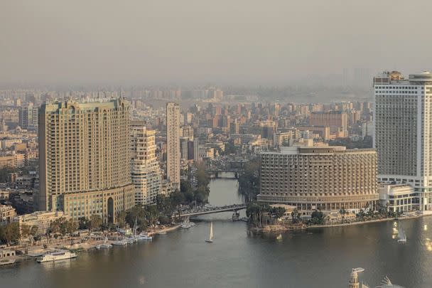 PHOTO: An aerial view of the Nile is seen during World Water Day in Cairo, March 22, 2023. (Anadolu Agency via Getty Images)