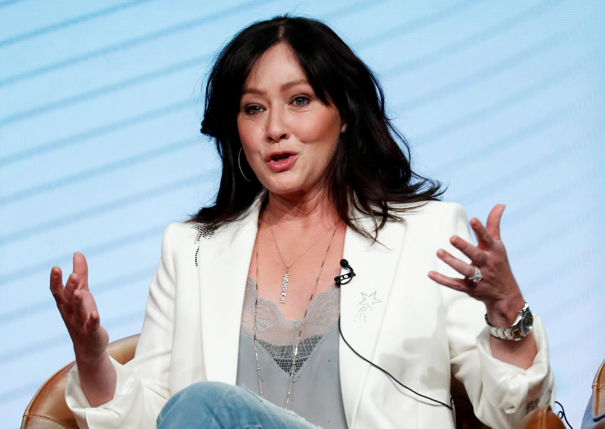 Shannen Doherty is trying to change the narrative on what living with cancer looks like. (REUTERS/Mario Anzuoni