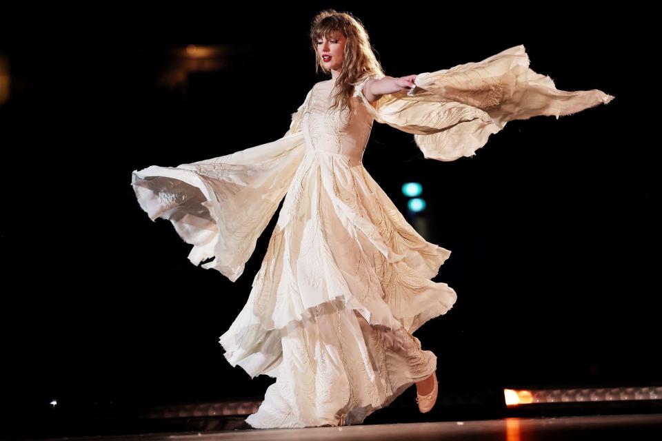 <p>Don Arnold/TAS24/Getty</p> Taylor Swift performs at Accor Stadium in Sydney on Feb. 23, 2024