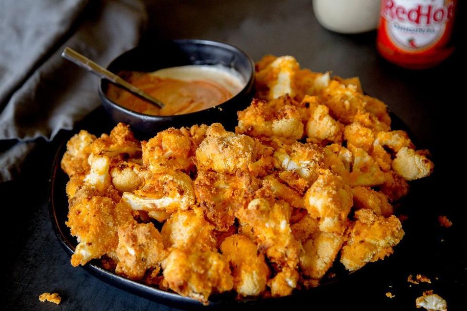 Air-Fried Buffalo Cauliflower Bites