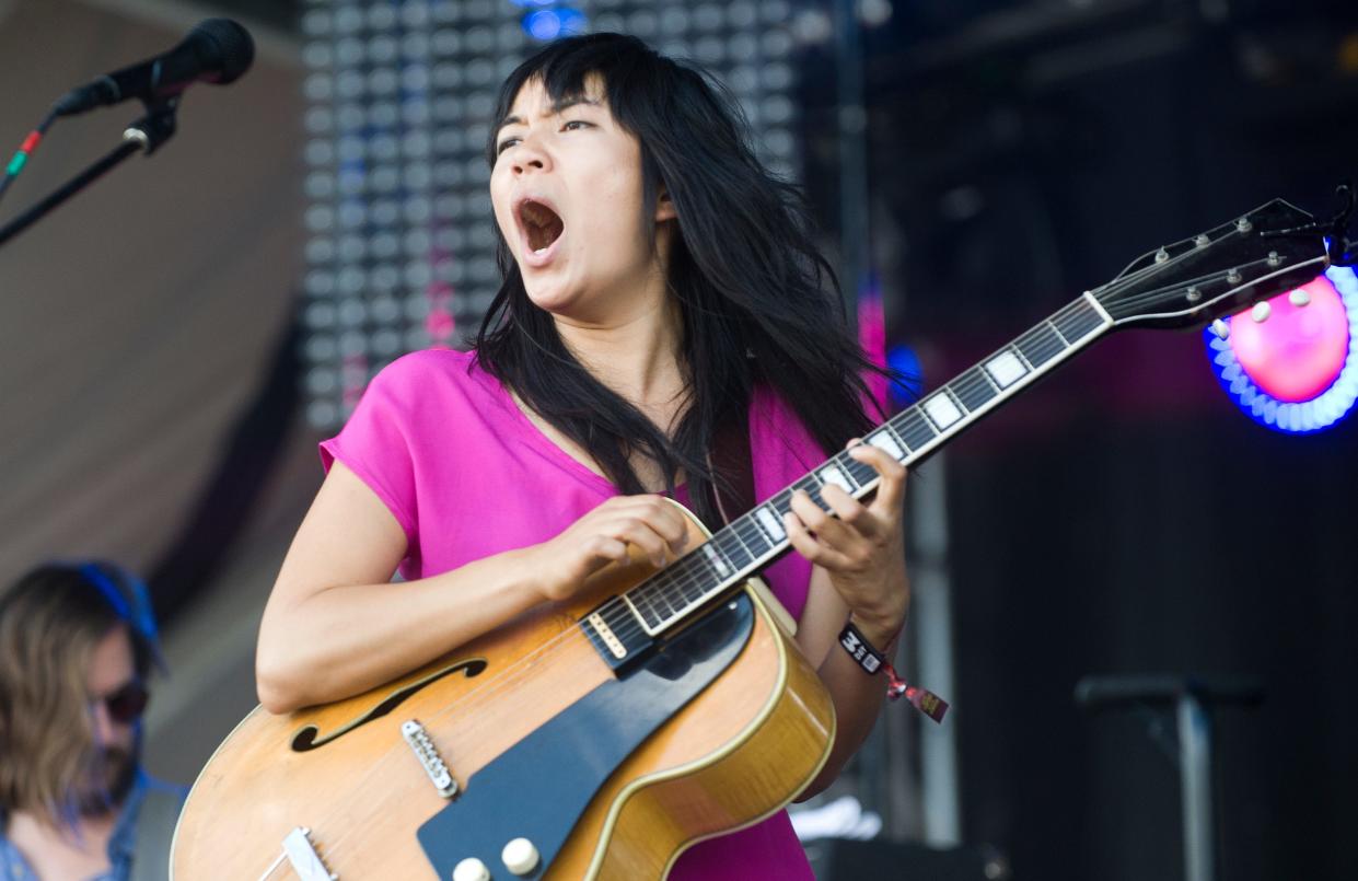 Thao Nguyen performs with the Get Down Stay Down at Austin City Limits Festival in 2013. She's headlining Thursday's free SXSW concert.
