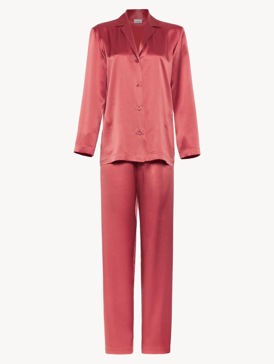 Rose Noisette Silk Pajama Set