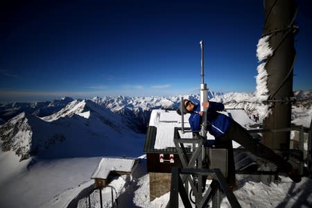 The Wider Image: Scientists race to read Austria's melting climate archive