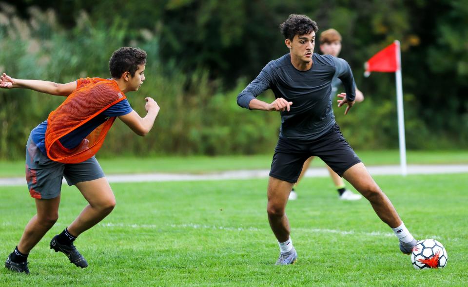 Rockland's João Faria during a practice on Monday, September 26, 2022.