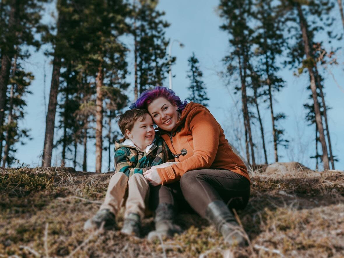 Amy Labonte, a mother in Whitehorse, says her son will have a better life now that the Yukon government will cover the cost of a 'miracle' cystic fibrosis drug. (Brooke Martel Photography - image credit)