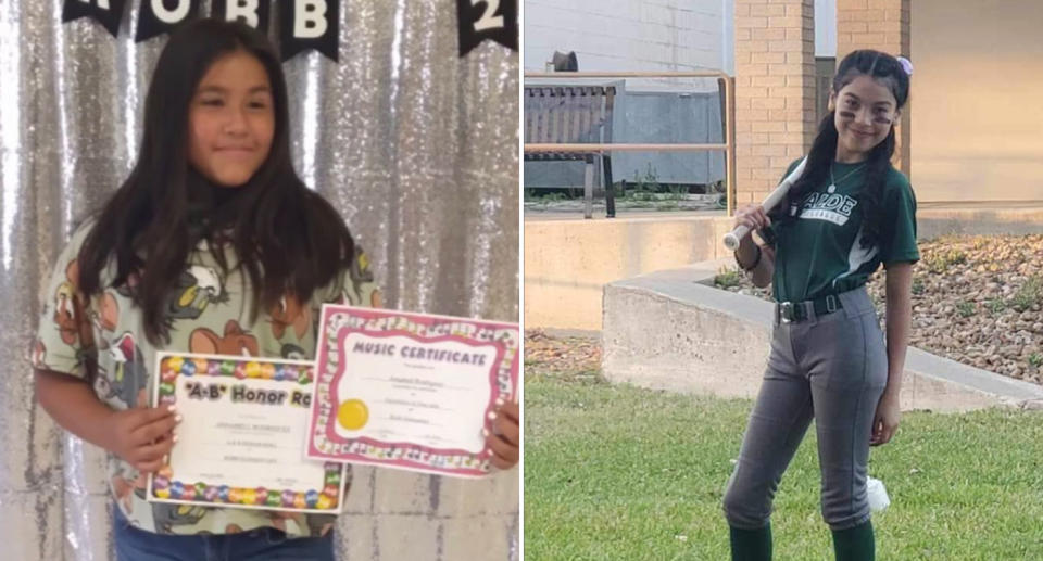 Annabelle Guadalupe Rodriguez (left) and Elijah Cruz Torres remain missing following the school shooting in Texas. Source: Twitter/@BillFOXLA