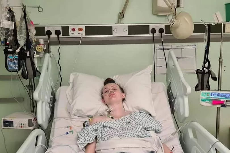 Liv Rose in hospital