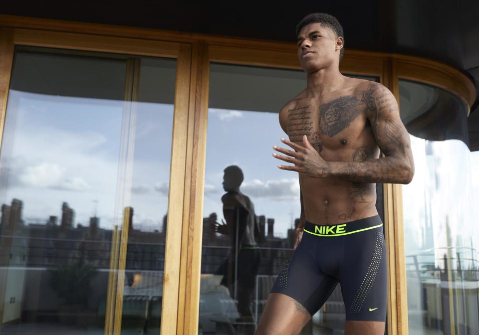 Rashford's first underwear campaign for NikeImage courtesy of Nike