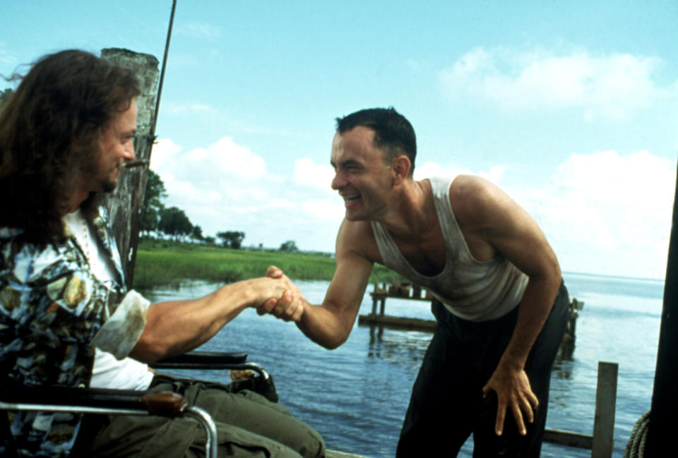 Gary Sinise and Tom Hanks in "Forrest Gump"