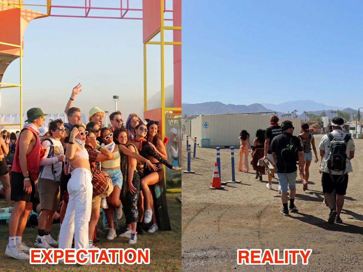 Disappointing photos show what Coachella is like in real life