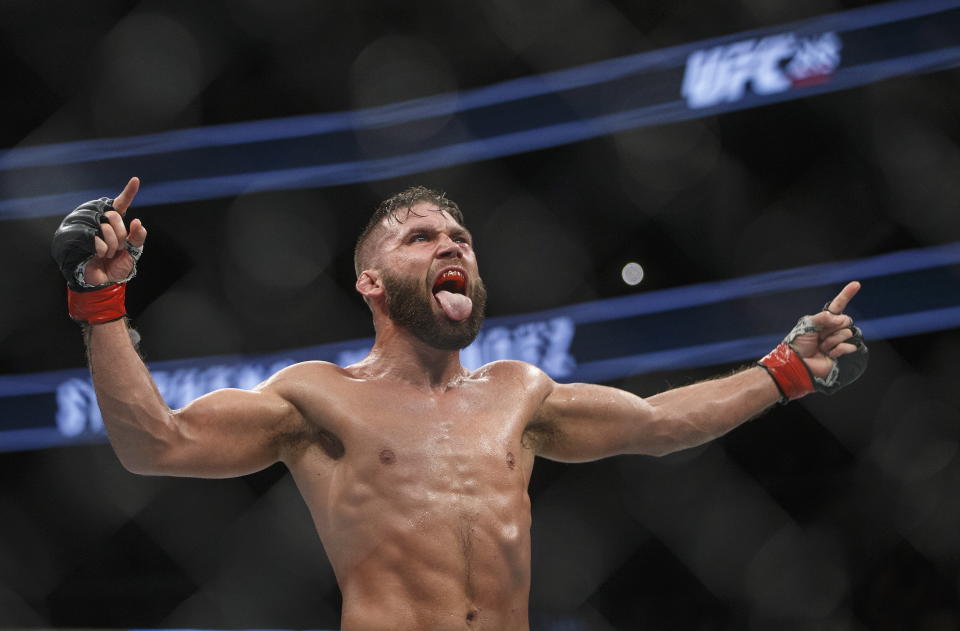 Jeremy Stephens will step into the cage on Saturday in the main event of UFC on Fox 28 in Orlando, Florida. (AP)