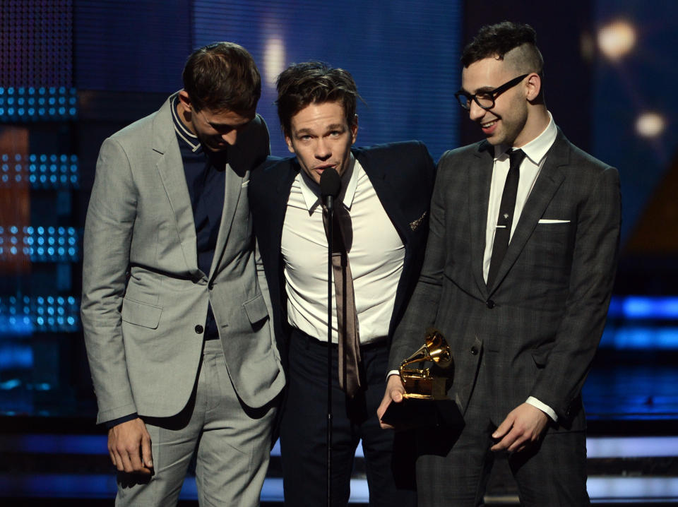 Fun accepting their Grammy