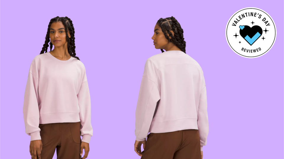 Best gifts for Valentine's Day: lululemon Softstreme Perfectly Oversized Cropped Crew