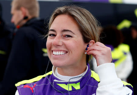 Motorsport - W Series - Hockenheim, Germany - May 4, 2019 Shea Holbrook of the U.S. during qualifying REUTERS/Kai Pfaffenbach