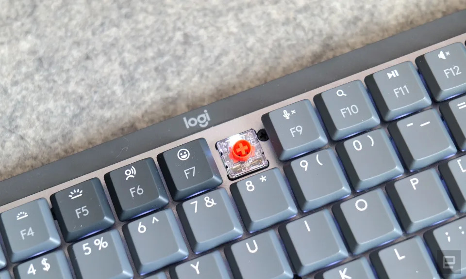 The MX Mechanical can be configured with either linear, clicky, or tactile quiet switches.