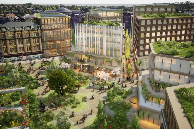 How the Broad Marsh could look after being transformed.