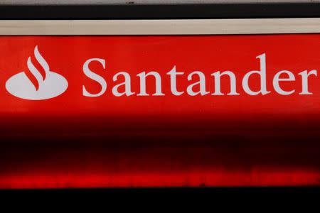 Signage for Santander bank in London, Britain, February 14, 2012. REUTERS/Luke MacGregor