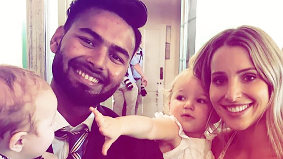 Rishabh Pant with Bonnie Paine, pictured here in 2018.