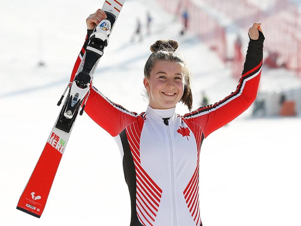 Mollie Jepsen of West Vancouver, B.C., won her second medal in as many days at the Para snow sports worlds, picking up silver in the women's standing super-G on Saturday in Lillehammer, Norway. (Chung Sung-Jun/Getty Images/File - image credit)