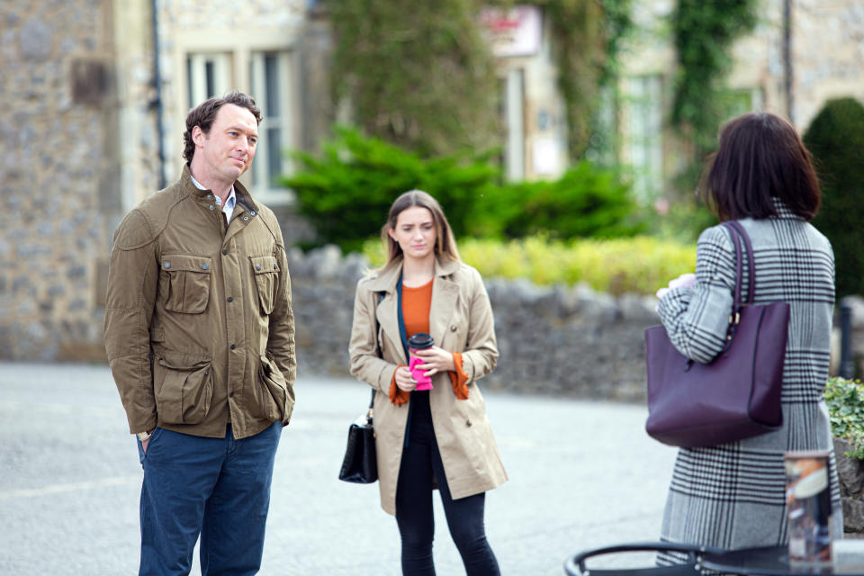 Gabby Thomas and Liam Cavanagh are set to have their lives disrupted when Bernice turns up. (Mark Bruce/ITV)
