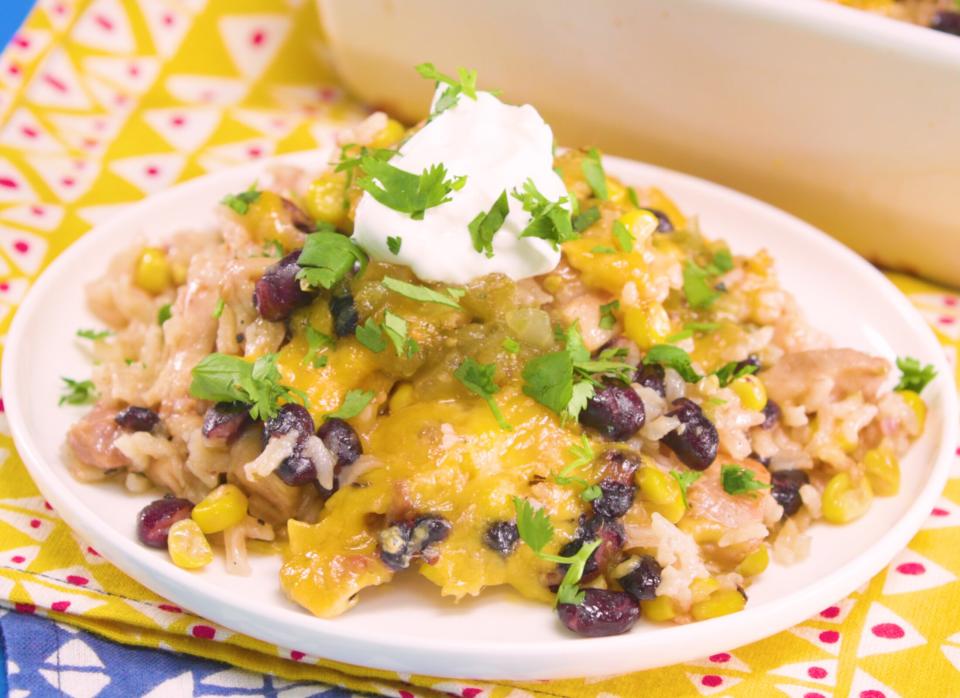 Salsa Verde Chicken Casserole