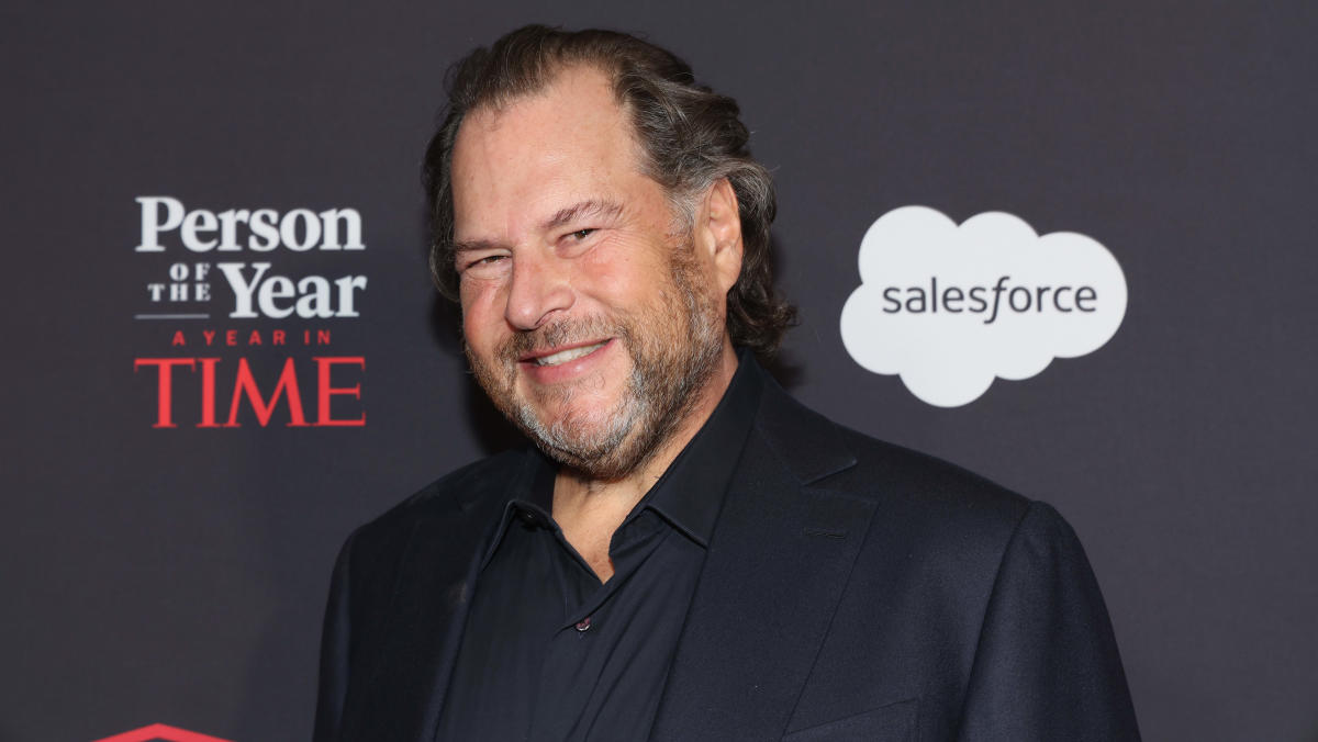 Salesforce CEO Benioff touts profits beat, AI alternatives