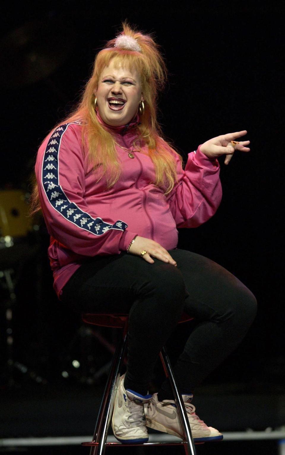 Comedian Matt Lucas performs a sketch from Little Britain during The Cream Of British Comedy night at the Royal Albert Hall in London. The evening of comedy is part of 'The Who And Friends' annual week of fundraising gigs in aid of the Teenage Cancer Trust. 