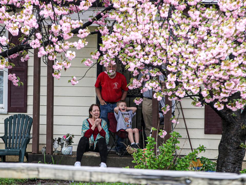 Spectators take in the Zoeller Pump Touring Pegasus Parade.