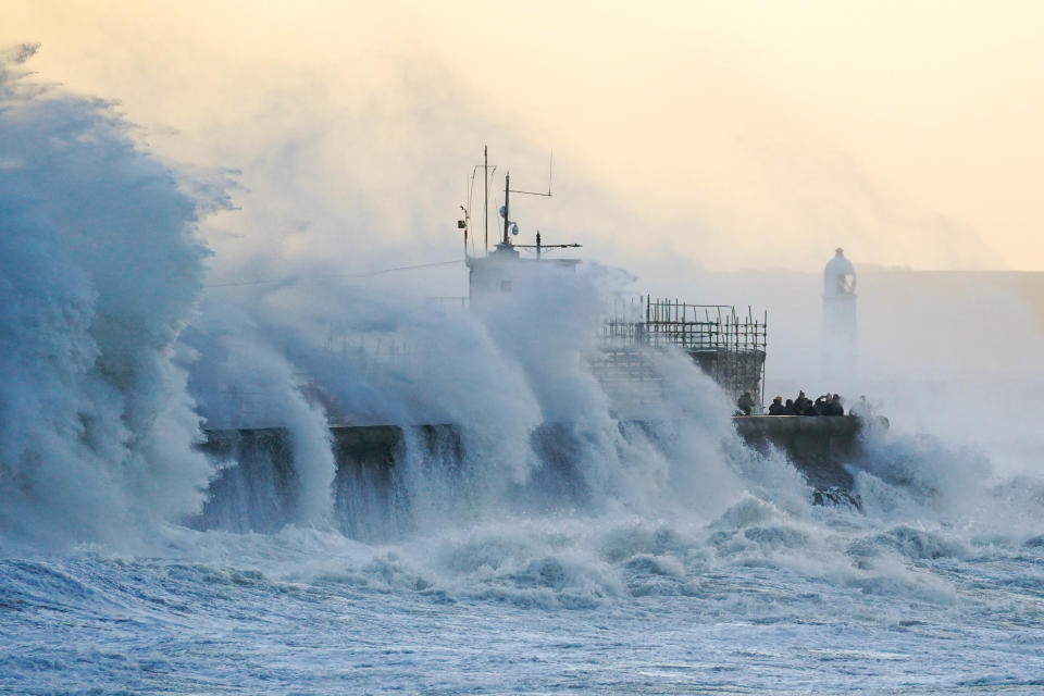 Huge waves