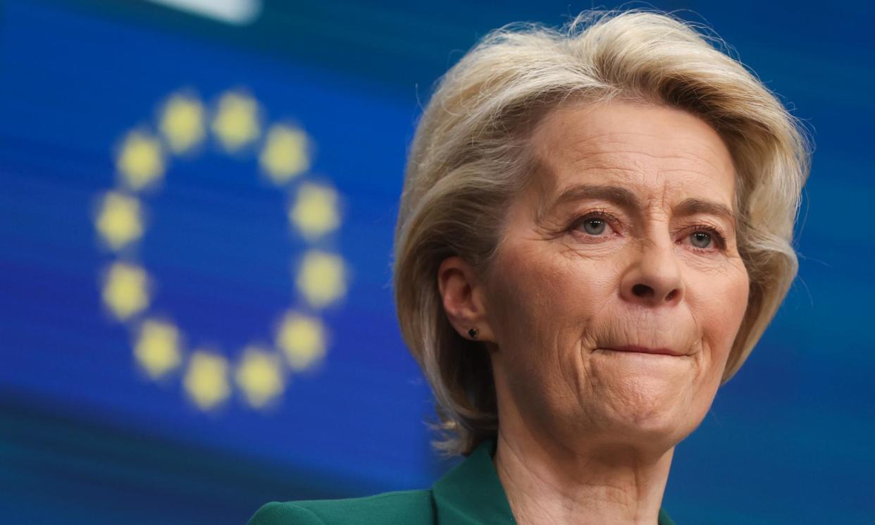 <span>Until now, Ursula von der Leyen’s re-election had seemed a certainty.</span><span>Photograph: Olivier Hoslet/EPA</span>