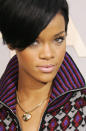 And so began RiRi’s love affair with sporty styles from her spruced-up track jacket to her edgy short haircut.