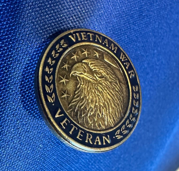 Pins distributed to Vietnam veterans on March 28, 2024.