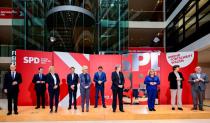 SPD announces ministers for a new government, in Berlin
