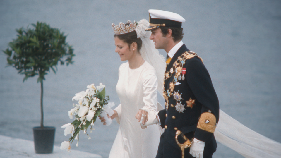 <p> Prince Carl Gustaf of Sweden met his German–Brazilian future wife, Silvia Sommerlath, at the Olympics in Munich in 1972. The couple are said to have instantly 'clicked'. He acceded to the throne as King Carl XVI Gustaf a year later, and the couple married in 1976 - when she became Queen Silvia. They have three children, Princess Victoria, Prince Carl and Princess Madeline. </p>