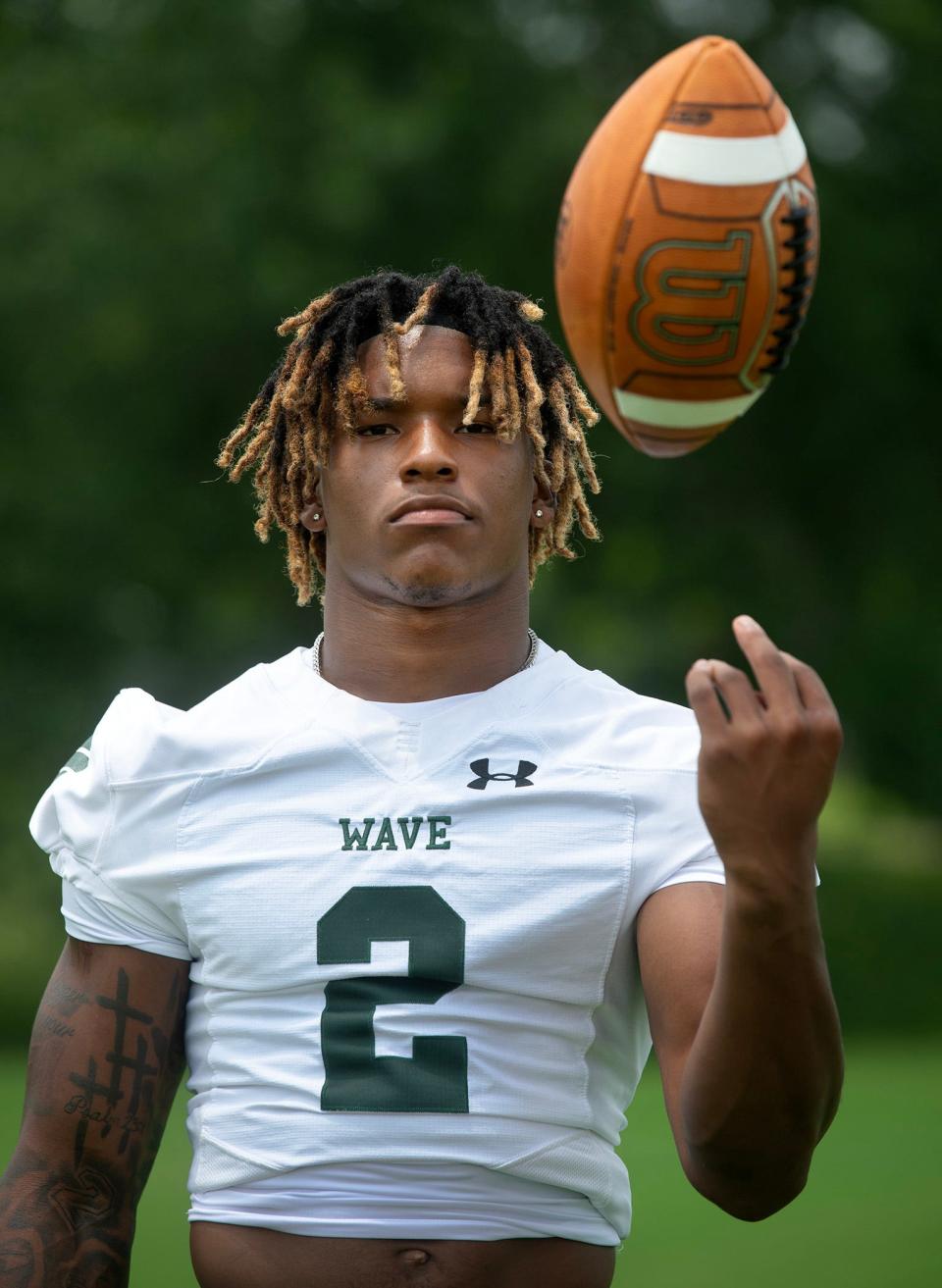 West Point running back Kahnen Daniels, seen in West Point, Miss., July 17, 2023, is a 2023 Dandy Dozen pick. Daniels has committed to Florida.