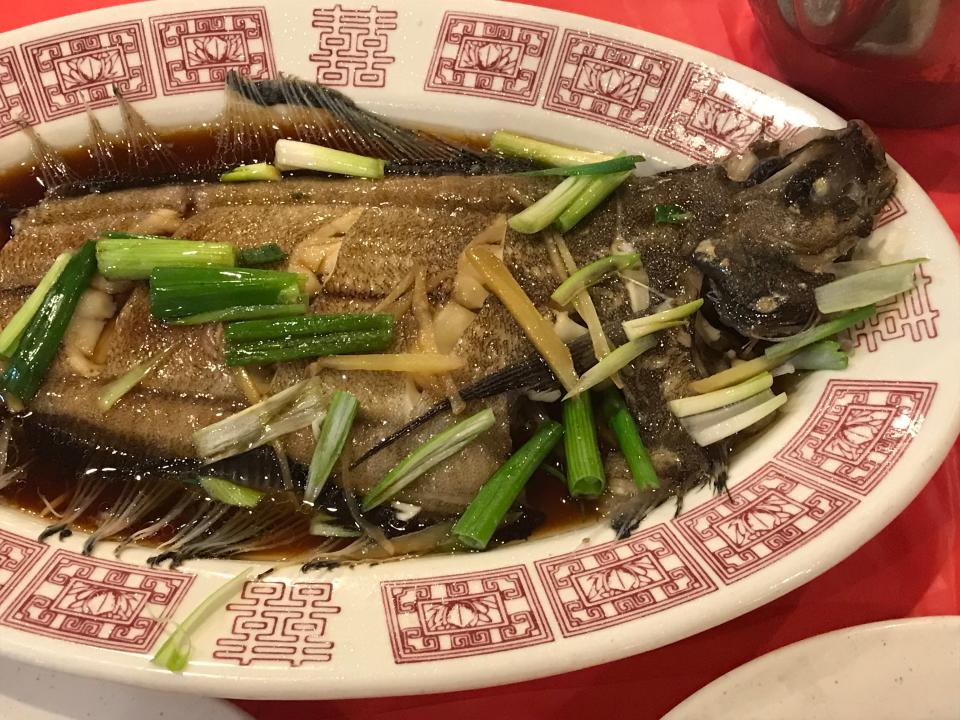 Whole fish is a popular dish during Lunar New Year.